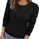 LILLUSORY Womens Sweaters Fall Fashion 2025 Lightweight Long Sleeve Knit Pullover Casual Trendy Tops Winter Clothes