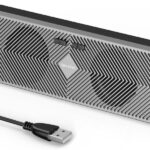 Computer Speakers for Desktop Pc, Wired USB Powered Bluetooth PC Speakers with Stereo Clear Sound, Gaming Speakers Sound Bar for Computer Desktop PC Laptop Monitor, Bluetooth & USB Input Black