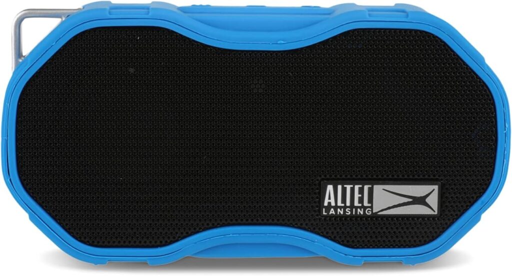 Altec Lansing Baby Boom XL – Waterproof Bluetooth Speaker, Wireless & Portable Speaker for Travel & Outdoor Use, Deep Bass & Loud Sound, 1 Pack, Blue
