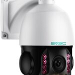 SV3C 36X Zoom PTZ POE Camera Outdoor, Auto Tracking 4K ONVIF IP Wired Camera, Person Vehicle Motion Detection, Floodlight Color Night Vision, Two Way Audio, Camhipro, Preset, BlueIris, 24/7 Recording