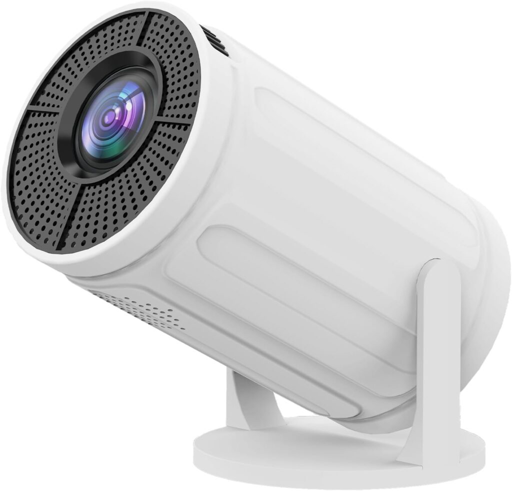 Mini Projector with WiFi ,720P HDMI 150 ANSI Portable Projector, Lightweight Adjustable Angle Stand, Manual focusing, Compatible with Smartphone/TV Box/Laptop, for Home Entertainment