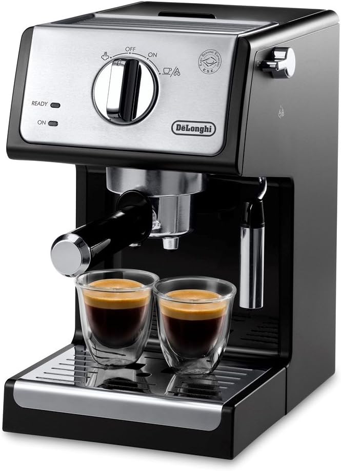De’Longhi A-3220-RMB Espresso Cappuccino Maker Manual Frother, 9.6 x 7.2 x 11.9, Black