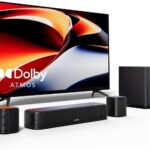 ULTIMEA 5.1ch Sound Bar with Dolby Atmos, Surround Sound System for TV, Sound Bar for Smart TV and Home Theater, App Control, TV Soundbar with Subwoofer, 2 Surround Speakers, HDMI eARC, Aura A50 Pro