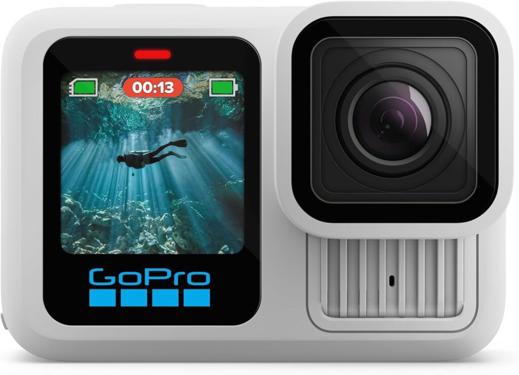 GoPro Limited Edition HERO13 Black in Polar White – Waterproof Action Camera with 5.3K60 Video, 27MP Photo