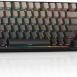 MageGee LIGHT100 Wireless Creamy Keyboard, Gasket Structure Hot Swappable, 2.4G/USB-C/BT5.0 RGB Backlit Mechanical Gaming Keyboard for Win/Mac/PC, 8000mAh Battery, Side Printed PBT Keycap, Black