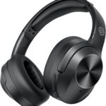 Upgrade Pro‑level Hybrid Active Noise Cancelling Headphones with HD Sound, Wireless Bluetooth Headphones Over The Ear Unequaled Comfort, Vivid Deep Bass, for Home Office Travel Birthday Gift, Black