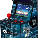 My Arcade Retro Machine Playable Mini Arcade: 200 Retro Style Games Built In, 5.75 Inch Tall, Powered by AA Batteries, 2.5 Inch Color Display, Speaker, Volume Control