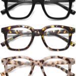 Reading Glasses For Women Blue Light Blocking Square Computer Reader Stylish Unbreakable Large Eyewear LK6078