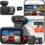 REDTIGER ViewClear 70 4K+2.5K Dash Cam Front and Rear, STARVIS 2 IMX678 x Noctura™ Sensor, Dual HDR Hyper Night Clarity, 5.8GHz WiFi 6, 30MB/S Fast Download, Dash Camera with 24H Parking Monitor