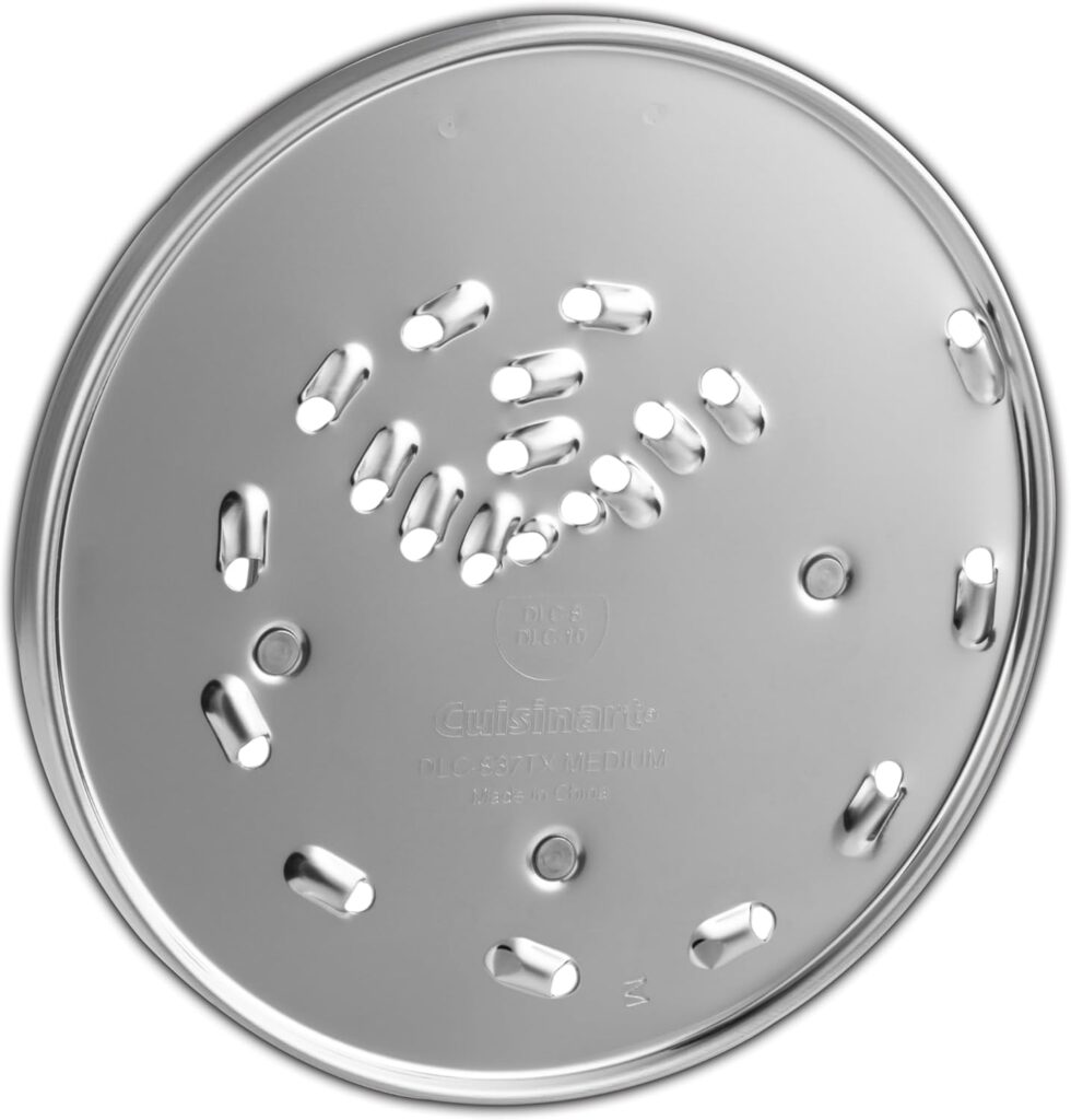 Cuisinart DLC-837TX-1 Replacement Medium Shredding Disc Blade Fits Models DFP-11, DFP-7BC, DLC-10, DLC-2007, DLC-2009, DLC-2011, & DLC-8 Only OEM