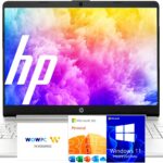 HP 2025 Latest 15.6” Limited Edition with Microsoft Office 365, Powerful Intel 4-core Processor, 16GB RM, 512GB, 15.6″ Micro Edge LED Display, SD Card Reader, HDMI, Windows 11 Pro, WOWPC USB