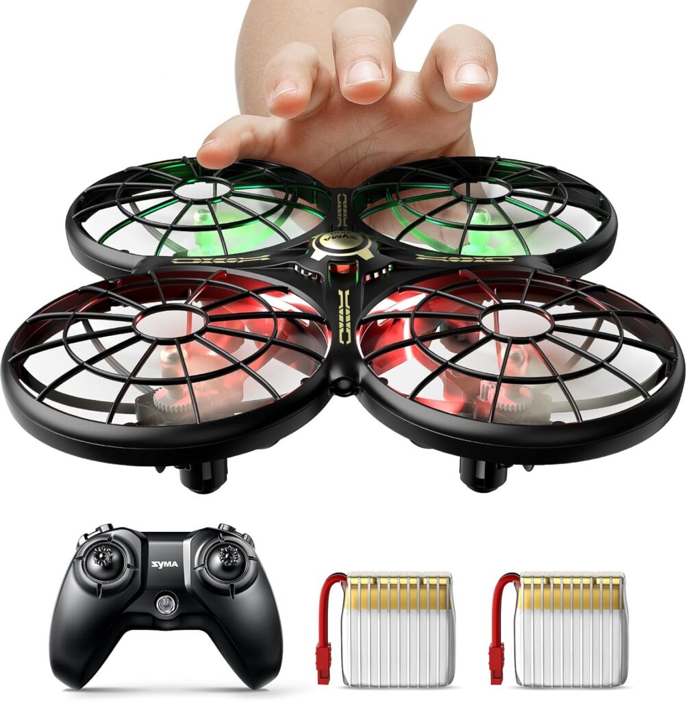 SYMA Drone for Kids 8-12 with Automatic Obstacle Avoidance, 20 Mins Flight Time(2 Batteries), One-Key 360°Flips and Altitude Hold, Safe Flying Toys for Boys and Girls
