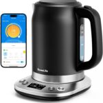 GoveeLife Smart Electric Kettle Temperature Control, WiFi Electric Tea Kettle with Alexa Control, 1500W Rapid Boil, 2H Keep Warm, 1.7L BPA Free Stainless Steel Water Boiler for Tea, Coffee, Oatmeal