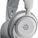 SteelSeries Arctis Nova 1 Multi-System Gaming Headset — Hi-Fi Drivers — 360° Spatial Audio — Comfort Design — Durable — Ultra Lightweight — Noise-Cancelling Mic — PC, PS5/PS4, Switch, Xbox – White