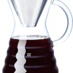 Unbreakable – Pour Over Coffee Maker with Permanent Stainless Filter 27 fl oz, Thickened Heat-Resistant Borosilicate Glass Dripper Coffee Brewer, Stovetop Safe