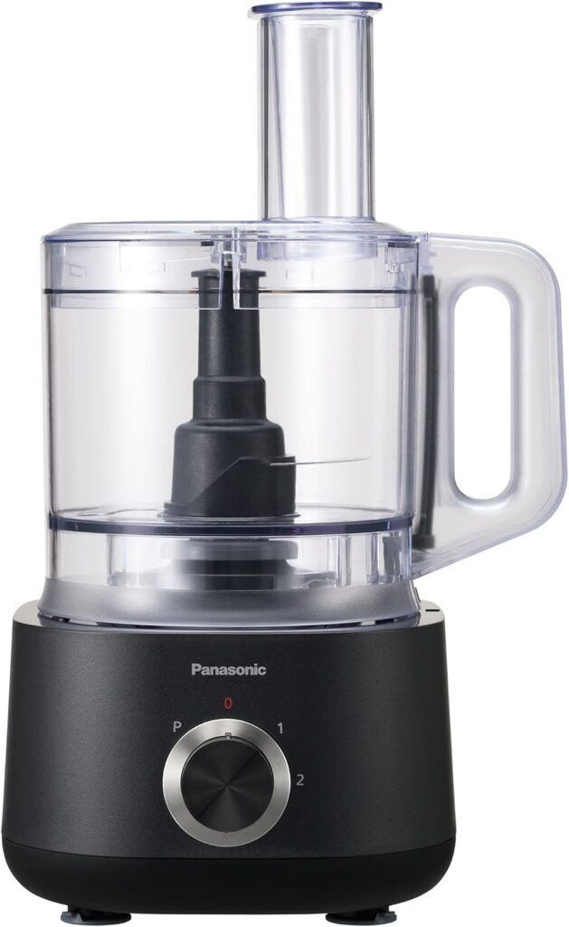Panasonic Food Processor, Electric Vegetable Choppers for Speedy Food Prep, 5 Attachments to Shred, Whip, Mince, Chop, Grind, Shred, and Slice, 10-cup Bowl Capacity, Small Kitchen Appliances – MK-F511