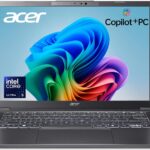 Acer Aspire 14 AI Copilot+ PC | 14″ WUXGA Display | Intel Core Ultra 5 Processor 226V | NPU: Up to 40 Tops – GPU: Up to 53 Tops | Intel ARC 130V | 16GB LPDDR5X | 512GB SSD | Wi-Fi 6E | A14-52M-51S1