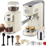 Gevi Espresso Machine 20 Bar with Grinder, Professional Espresso Maker with 35 Precise Grind Settings Burr Coffee Grinders Combos, Super-Automatic Espresso Machines, Gift for Coffee Lover