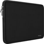 Naukay Laptop Sleeve Case, 15.6 Inch,Resistant Neoprene Notebook Computer Pocket Case/Tablet Briefcase Carrying Bag Compatible Asus/Dell/Fujitsu/HP/Sony/Toshiba/Acer- (Black)