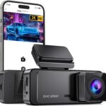 Dash Cam 1296P Front Dashcam, V300 WiFi Dash Camera for Cars with App, Night Vision, Mini Hidden Single Car Camera, Loop Recording, 24H Parking Mode, Support 256GB Max, Black