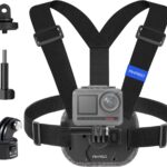 AKASO Quick Release Adjustable Chest Mount Harness Strap for GoPro Hero 13 12 11 10 9, EK7000/EK7000 Pro, V50 X, Brave 4/4 Pro/7 LE/7/8 Action Cameras