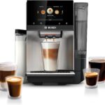 Bosch 800 Series Fully Automatic Espresso and Coffee Machine – 36 Drinks with Coffee World, Cold Brew, Double Cup, Integrated Milk Container, Smart Features, in Stainless Steel TQU60703