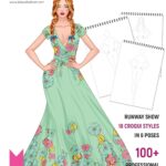 Runway Show: 100+ Professional Figure Templates for Fashion Designers: Fashion Sketchpad with 18 Croqui Styles in 6 Poses