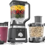Ninja CO905KS Deluxe Kitchen System, 1600 WP Auto-IQ Base, 88-oz. Picther, 9-cup Deluxe Food Processor, (2) 24-oz. Single-Serve Cups (Renewed)