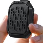 comiso Wearable Bluetooth Speaker, IPX7 Waterproof, Clip-On Wireless Portable Speaker with Built-in Mic for Hands-Free Music and Calls,10H Playtime Mini Speaker for Work, Golf, Running(Non-Magnetic)