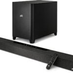 Polk Audio MagniFi Max AX 5.1.2 Channel Sound Bar with 10″ Wireless Subwoofer, Dolby Atmos and DTS:X Certified, Polk’s Patented VoiceAdjust & SDA Technologies, Easy Setup, Black