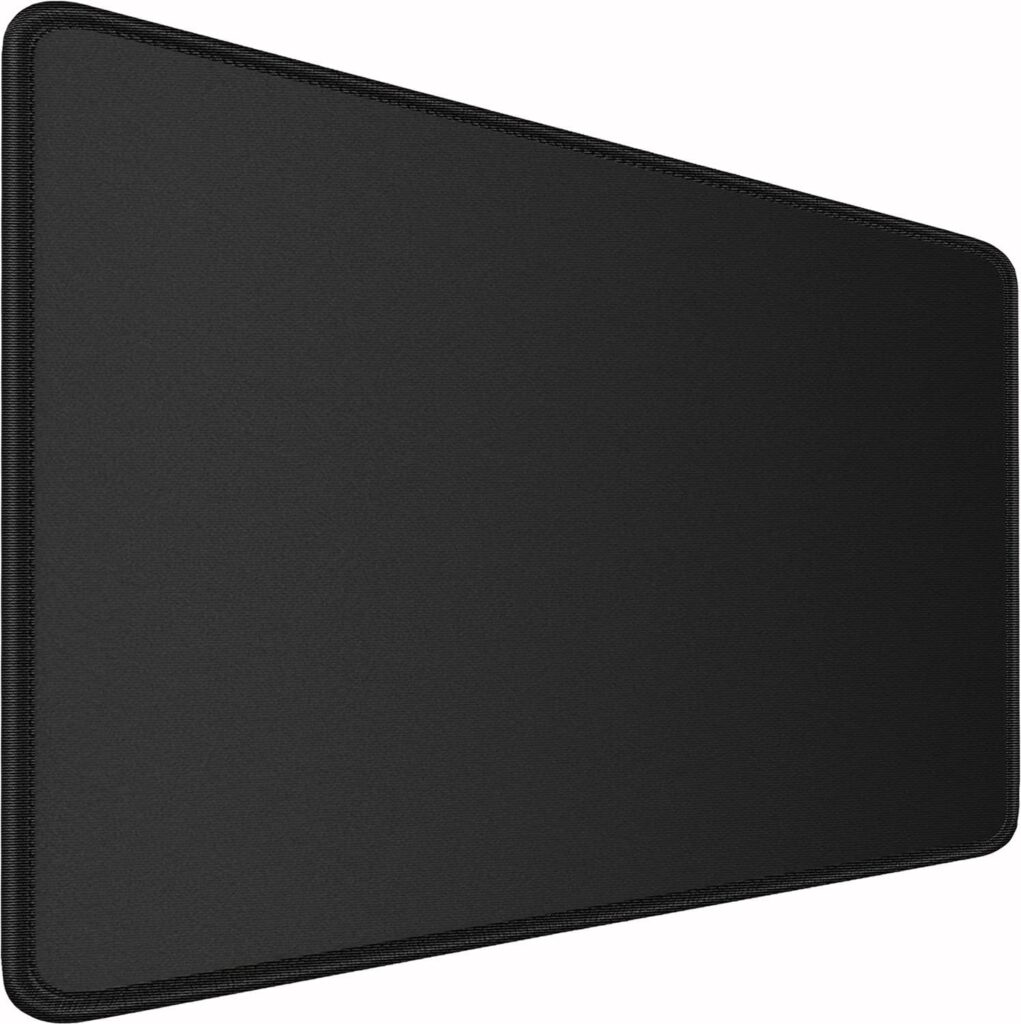 Large Gaming Mouse Pad, 31.5×15.7 inch Large Extended Computer Keyboard Mouse Mat, Water Resist Non-Slip Mousepad Rubber Base Long XXL Desk Mouse Pad for Work & Gaming, Office & Home, Black
