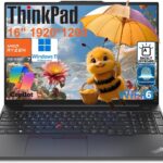 Lenovo ThinkPad E16 Gen 2 Business Laptop Computer, AMD 8-Core Ryzen 7 7735HS (Beat i7-1355U), 32GB DDR5 RAM, 1TB PCIe SSD, 16″ FHD+, WiFi 6, Backlit KB, Fingerprint Reader, Windows 11 Pro, Vent-Hear