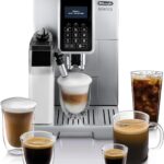 De’Longhi Dinamica LatteCrema Espresso Machine with Automatic Milk Frother for Latte, Cappuccino, Built-in Grinder, Silver, ECAM35075SI