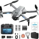 4DRC M7 GPS Drone with 4K Camera for Adults with Brushless Motor and Follow Me Mode,Long Flight Time and Distance,5G FPV Transmission and Auto Return