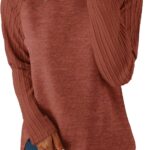 SAMPEEL Sweatshirt for Women Long Sleeve Shirts Crewneck Sweaters Fall Fashion Outfits 2025 Trendy Tunic Tops Plus Size