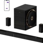 ULTIMEA Skywave X70 7.1.4ch Professional Wireless Surround Sound System for TV w/Dolby Atmos, 980W Sound Bar with 10″ Wireless Subwoofer, 20Hz Low Frequency, GaN Amplifier, 4K HDR Pass-Through