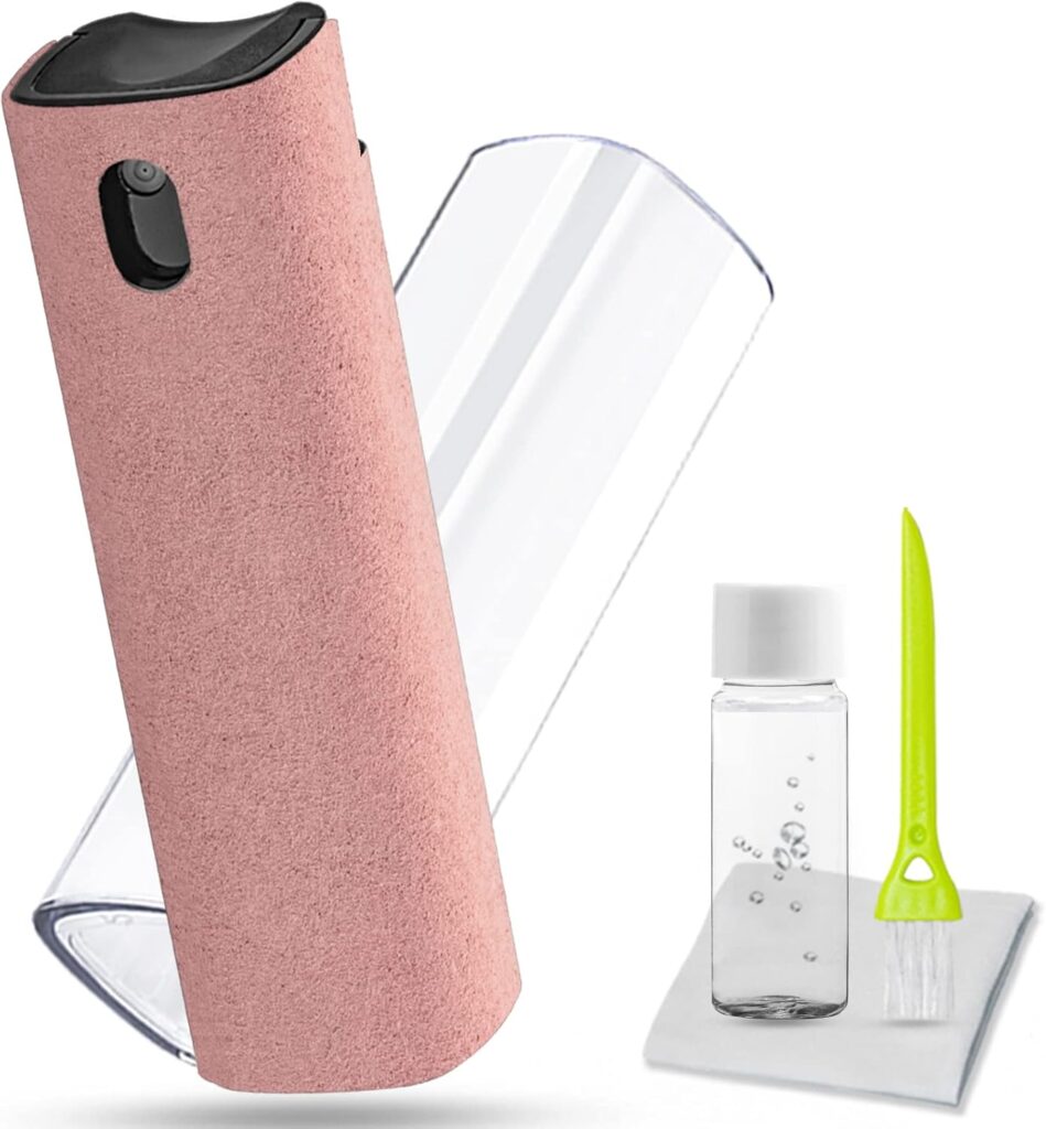 Touchscreen Mist Cleaner Spray, walrfid Electronic Screen Cleaner for TV, Laptop, Tablet, PC, Computer Monitor LCD Flat Screens, Eyeglasses – Pink