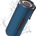 COOPERS Portable Bluetooth Speaker, Wireless Bluetooth Speaker, IPX5 Waterproof Speakers with RGB Lights, Loud Stereo Sound Deep Bass, Long Playtime TWS Pairing for Home/Party/Outdoor Beach