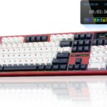 AULA F108 PRO – Wireless Mechanical Keyboard with Screen&Knob,Hot Swappable Gaming Keyboard with 8000mAh Battery,Pre-lubed Switches,RGB Backlit,PBT Keycaps Creamy Sounding Computer Keyboards,104 Keys