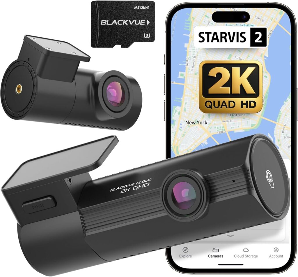 BlackVue Elite 8-2CH Dash Cam – Dual 2K QHD Front & Rear with STARVIS 2, Dual HDR, Smart Parking Mode, Event Detection, GPS, G-Sensor, USB-C