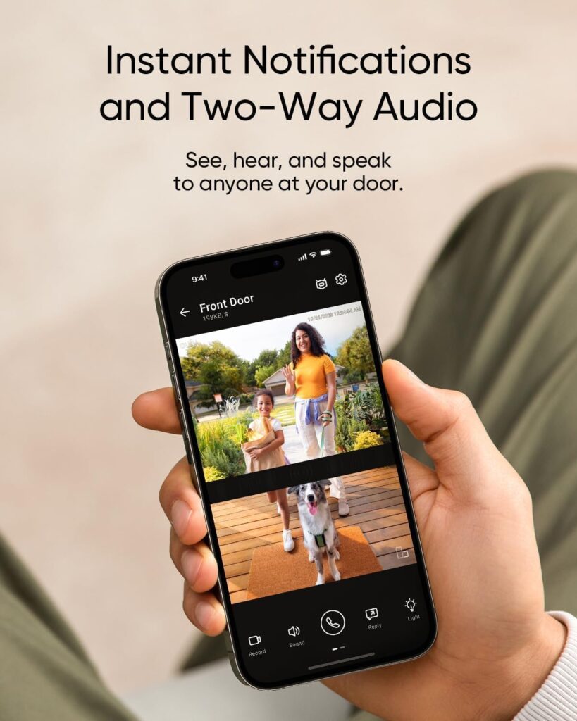 eufy Security Video Doorbell E340 (Battery Powered), Uninterrupted Use with Rechargeable Battery, Dual Cameras, 2K Full HD, No Monthly Fee