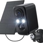 Security Cameras Wireless Outdoor: Cameras for Home Security WiFi Camera with Solar Panel Battery Powered Surveillance System Kit Motion Sensor Alarm Floodlight Night Vision IP66 Waterproof