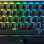 Razer BlackWidow V4 Mini HyperSpeed Wireless Hot Swappable 65% Gaming Keyboard: HyperSpeed Wireless & Bluetooth 5.0 – Orange Switches Tactile & Quiet – Phantom Pudding Keycap – 200 Hr Battery