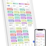 21.5 Inch Smart Digital Calendar – Electronic Chore Chart & Planner with 1920x1080P IPS Touchscreen, Weekly/Monthly Family Organizer for Wall or Desk, White 2025 New Version