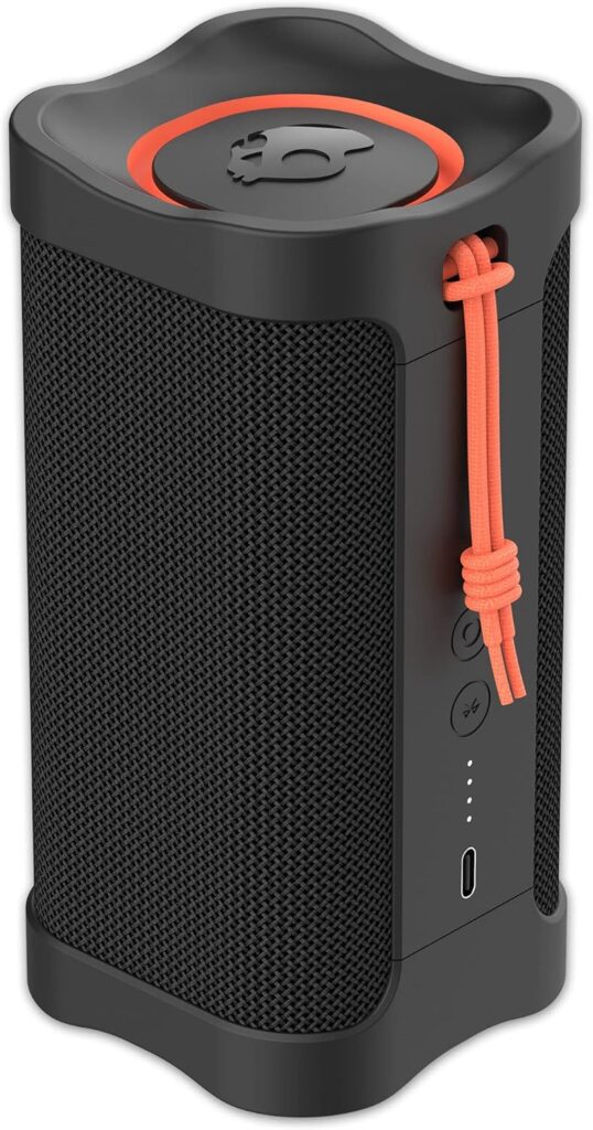 Skullcandy Terrain Wireless Bluetooth Speaker – IPX7 Waterproof Portable Speaker with Dual Custom Passive Radiators, 14 Hour Battery, Nylon Wrist Wrap, & True Wireless Stereo