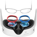 AMVR Glasses Spacer Compatible with Oculus Quest 3S/Quest 2/Rift S Accessories, Soft Silicone Anti-Scratch Ring, Protect VR Lens and Prescription Glasses from scratchings（Not Compatible with Quest 3）