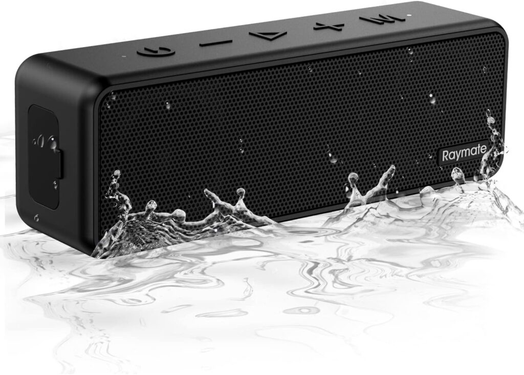 Raymate Bluetooth Speakers, 20W IPX7 Waterproof Speaker, Bluetooth-V5.0, HiFi Stereo Sound, 1000mins Playtime, Portable Speaker for Home, Outdoor, Party