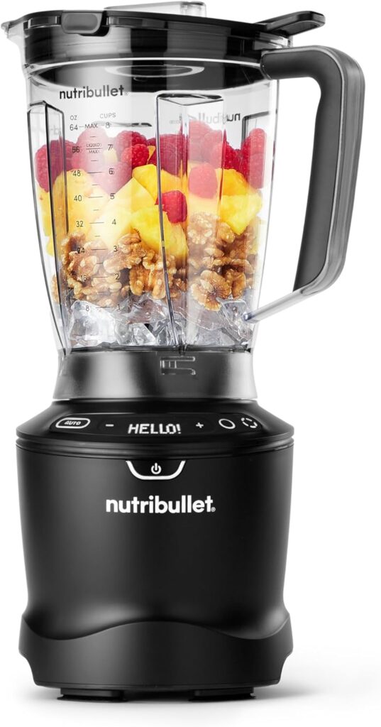 nutribullet SmartSense 5-speed, full-size blender, 1400 Watt- Matte Black