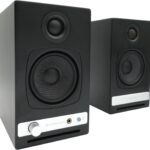 Audioengine A2-HD (HD3) Bluetooth PC and Computer Desktop Speakers with aptX HD – USB, RCA, Headphone for Music Gaming Movies Studios Dorms Bedrooms Offices