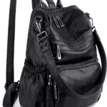 UTO Women Backpack Purse Leather Vegan Ladies Fashion Designer Rucksack Convertible Travel Shoulder Bag with Tassel